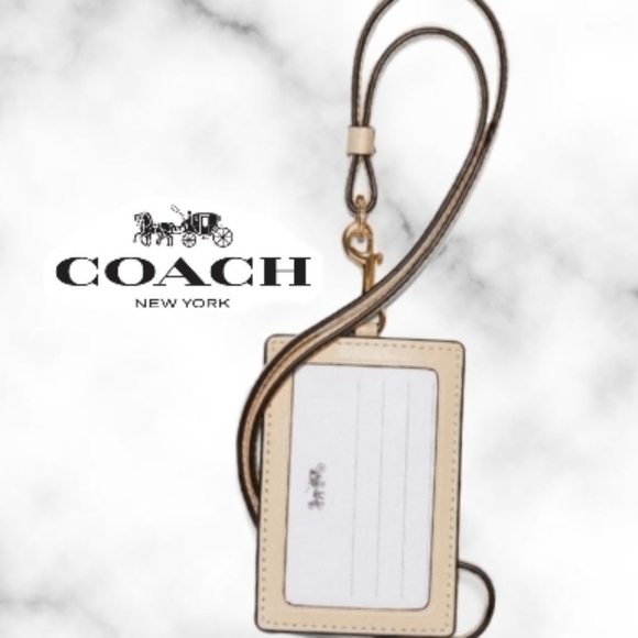 Coach ID Lanyard with Evergreen Floral Print - Picture 3 of 4